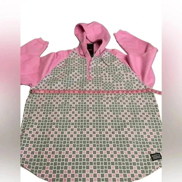 Levi's Skateboarding Hoodie Pink Gray Heavyweight Sweater Mens Size M New - Picture 10 of 15